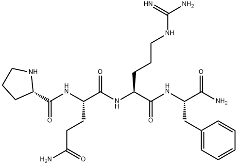 PRO-GLN-ARG-PHE-AMIDE TRIFLUOROACETATE SALT Struktur