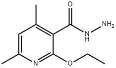 3-Pyridinecarboxylicacid,2-ethoxy-4,6-dimethyl-,hydrazide(9CI) Struktur