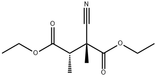 Butanedioic acid, 2-cyano-2,3-dimethyl-, diethyl ester, (R*,S*)- (9CI) Struktur