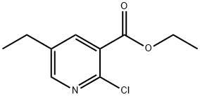 2-CHLORO-5-ETHYLPYRIDINE-3-CARBOXYLIC ACID ETHYL ESTER Struktur