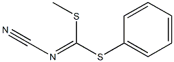 METHYL PHENYL CYANOCARBONIMIDODITHIOATE Struktur