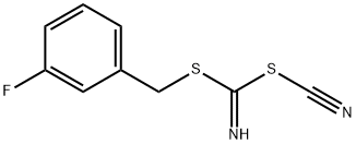 (3-FLUOROPHENYL) METHYL CYANOCARBONIMIDODITHIOATE Struktur