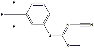 METHYL [3-(TRIFLUOROMETHYL)PHENYL] CYANOCARBONIMIDODITHIOATE Struktur