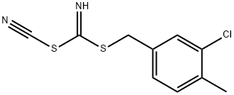 (3-CHLORO-4-METHYLPHENYL) METHYL CYANOCARBONIMIDODITHIOATE Struktur