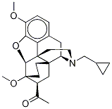 1-[(5α,7α)-17-(CyclopropylMethyl)-4,5-epoxy-18,19-dihydro-3,6-diMethoxy-6,14-ethenoMorphinan-7-yl]ethanone Struktur