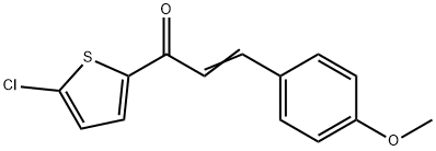 1-(5-CHLORO-2-THIENYL)-3-(4-METHOXYPHENYL)PROP-2-EN-1-ONE Struktur