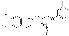 bevantolol hydrochloride Struktur