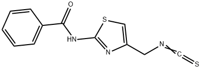 2-benzamido-4-(isothiocyanatomethyl)thiazole Struktur