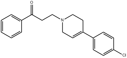 N-(1-Phenylpropionyl)-4-(4-chlorophenyl)-1,2,3,6-tetrahydropyridine Struktur