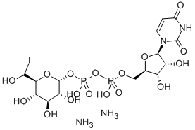 URIDINE 5'-DIPHOSPHOGLUCOSE-(GLUCOSE-6-& Struktur