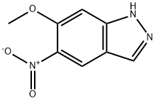 6-METHOXY-5-NITRO (1H)INDAZOLE Struktur