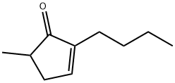 2-butyl-5-methylcyclopent-2-en-1-one  Struktur