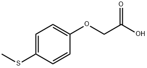 [4-(methylthio)phenoxy]acetic acid Struktur