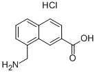 8-(aminomethyl)naphthalene-2-carboxylicacidhydrochloride Struktur