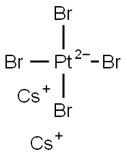 dicesium tetrabromoplatinate  Struktur