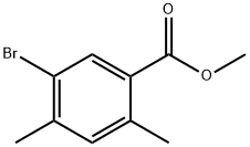 BENZOIC ACID, 5-BROMO-2,4-DIMETHYL-, METHYL ESTER Struktur