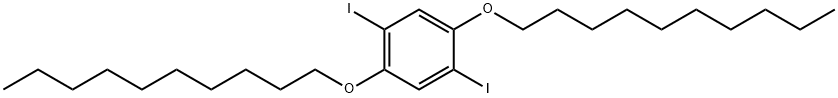 1,4-DIIODO-2,5-BIS(DECYLOXY)BENZENE Struktur