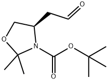 (R)-TERT-BUTYL 2,2-DIMETHYL-4-(2-OXOETHYL)OXAZOLIDINE-3-CARBOXYLATE Struktur