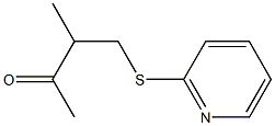 2-Butanone,3-methyl-4-(2-pyridinylthio)-,(+)-(9CI) Struktur