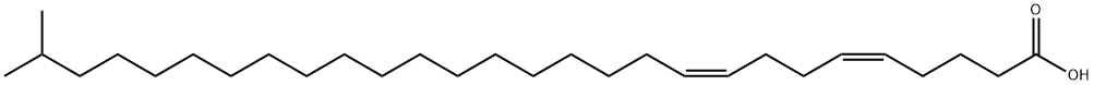 27-methyl-5,9-octacosadienoic acid Struktur