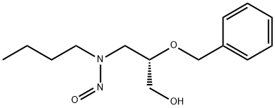 N-NITROSO-N-(2-BENZYLOXY-3-HYDROXYPROPYL)BUTYLAMINE Struktur