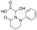 1(2H)-Pyridazineacetic  acid,  tetrahydro--alpha--hydroxy-6-oxo-2-phenyl- Struktur