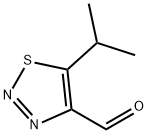 1,2,3-Thiadiazole-4-carboxaldehyde, 5-(1-methylethyl)- (9CI) Struktur