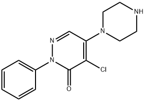 4-CHLORO-2-PHENYL-5-PIPERAZINOPYRIDAZIN-3(2H)-ONE Struktur