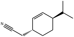 2-Cyclohexene-1-acetonitrile,4-(1-methylethyl)-,(1R-trans)-(9CI) Struktur