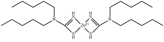 ZINC DIAMYLDITHIOCARBAMATE Struktur