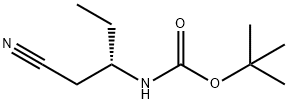 Carbamic acid, [1-(cyanomethyl)propyl]-, 1,1-dimethylethyl ester, (S)- (9CI) Struktur