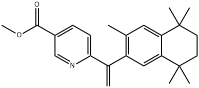 6-[(3,5,5,8,8-Pentamethyl-5,6,7,8-tetrahydronaphthalen-2-yl)ethenyl]nicotinic Acid Methyl Ester Struktur