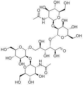 BETA-GLCNAC-[1->2]-ALPHA-MAN-[1->3][BETA-GLCNAC-(1->2)-ALPHA-MAN-(1->6)]-MAN Struktur