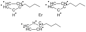 TRIS(BUTYLCYCLOPENTADIENYL)ERBIUM Struktur