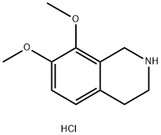 7,8-dimethoxy-1,2,3,4-tetrahydroisoquinoline hydrochloride Struktur