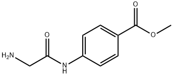 Benzoic acid, 4-[(aminoacetyl)amino]-, methyl ester (9CI) Struktur