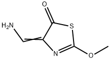 5(4H)-Thiazolone,  4-(aminomethylene)-2-methoxy- Struktur