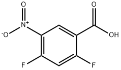 2,4-DIFLUORO-5-NITROBENZOIC ACID Struktur