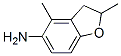 5-Benzofuranamine,  2,3-dihydro-2,4-dimethyl- Struktur