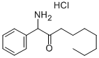 (+-)-1-Amino-1-phenyl-2-nonanone hydrochloride Struktur