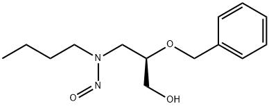 N-NITROSO-N-(2-BENZYLOXY-3-HYDROXYPROPYL)BUTYLAMINE Struktur