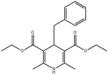 1,4-Dihydro-2,6-dimethyl-4-benzylpyridine-3,5-dicarboxylic acid diethyl ester Struktur