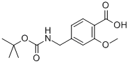 4-(BOC-AMINO)METHYL-2-METHOXY-BENZOIC ACID Struktur