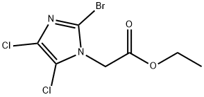 ETHYL 2-(2-BROMO-4,5-DICHLORO-1H-IMIDAZOL-1-YL)ACETATE Struktur