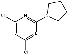 4,6-DICHLORO-2-PYRROLIDIN-1-YL-PYRIMIDINE Struktur