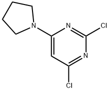 2,4-DICHLORO-6-PYRROLIDINOPYRIMIDINE Struktur