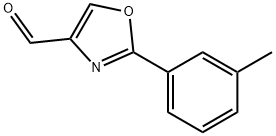 2-M-TOLYL-OXAZOLE-4-CARBALDEHYDE Struktur