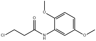 3-chloro-N-(2,5-dimethoxyphenyl)propanamide Struktur