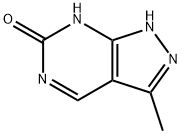 6H-Pyrazolo[3,4-d]pyrimidin-6-one, 1,5-dihydro-3-methyl- (9CI) Struktur