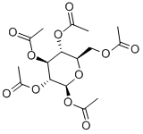 1,2,3,4,6-Penta-O-acetyl-b-D-glucopyranose Struktur